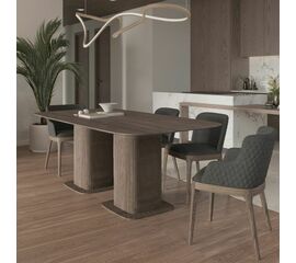 Стол прямоугольный Denver 270, шпон, две опоры дерево | Интернет магазин мебели и декора LifeDekor