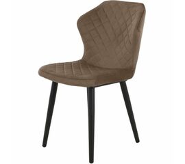 Стул «Вилла», велюр Бренди латте, каркас черный | Интернет магазин мебели и декора LifeDekor