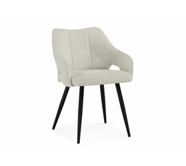 Стул на металлокаркасе Hera beige / black | Интернет магазин мебели и декора LifeDekor