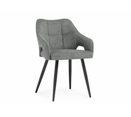 Стул на металлокаркасе Hera dark gray / black | Интернет магазин мебели и декора LifeDekor