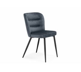 Стул на металлокаркасе Kilian dark gray / black | Интернет магазин мебели и декора LifeDekor