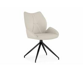 Стул на металлокаркасе Miranda 360 крутящийся beige / black | Интернет магазин мебели и декора LifeDekor