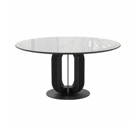 Стол круглый Castro 120, керамика глянцевая, белая | Интернет магазин мебели и декора LifeDekor