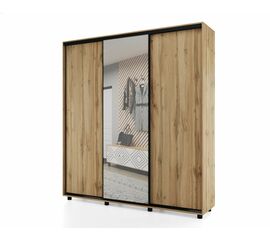 Шкаф-купе PRIME, 177х60х230 Дуб вотан с зеркалом | Интернет магазин мебели и декора LifeDekor