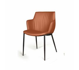 Стул с подлокотниками Sofia, экокожа soft-touch, терракот | Интернет магазин мебели и декора LifeDekor