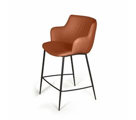 Стул полубарный Sofia, экокожа soft-touch, терракот | Интернет магазин мебели и декора LifeDekor