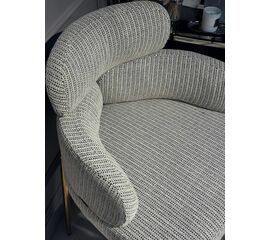 Стул обеденный Романи BS1450-WB, черно-белый/золото | Интернет магазин мебели и декора LifeDekor