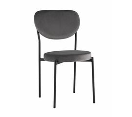 Стул обеденный Барбара велюр серый | Интернет магазин мебели и декора LifeDekor