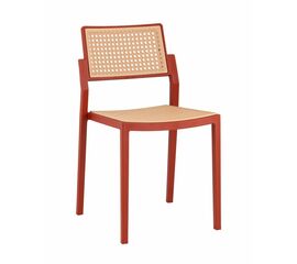 Стул пластиковый Milto красный | Интернет магазин мебели и декора LifeDekor