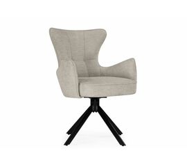 Стул на металлокаркасе Atlanta beige / black | Интернет магазин мебели и декора LifeDekor