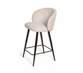 Стул полубарный Vito поворотный на 360 градусов, букле серый | Интернет магазин мебели и декора LifeDekor