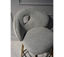 Стул барный Россо BS1451-WT, белый крем/золото | Интернет магазин мебели и декора LifeDekor