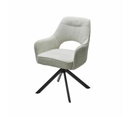 Стул Muara, букле бело-бежевый, поворотно-возвратный механизм | Интернет магазин мебели и декора LifeDekor