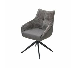 Стул Fabio ткань комби серый, поворотно-возвратный механизм 360 градусов | Интернет магазин мебели и декора LifeDekor