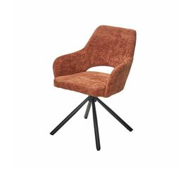 Стул Gandi шенил оранжевый, поворотно-возвратный механизм 180 градусов | Интернет магазин мебели и декора LifeDekor