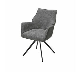 Стул Bravo ткань комби серый, поворотный механизм на 180 градусов | Интернет магазин мебели и декора LifeDekor