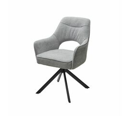 Стул Muara, букле серо-бежевый, поворотно-возвратный механизм | Интернет магазин мебели и декора LifeDekor