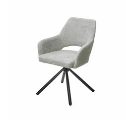 Стул Gandi шенил светло-серый, поворотно-возвратный механизм 180 градусов | Интернет магазин мебели и декора LifeDekor