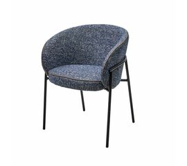 Стул Ghost букле биколорный, синий | Интернет магазин мебели и декора LifeDekor