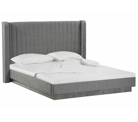 Кровать Tulip 160х200 с ПМ метрополитан грей / белая матовая | Интернет магазин мебели и декора LifeDekor