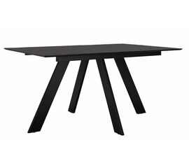 Стол DikLine DKD140, керамика 140(180)х80, мрамор бронза матовый, опоры черные (2 уп.) | Интернет магазин мебели и декора LifeDekor