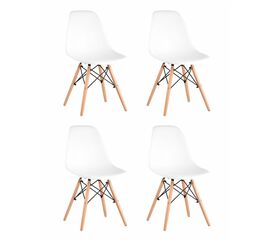 Стул Eames Style DSW белый x4 (разборный каркас) | Интернет магазин мебели и декора LifeDekor