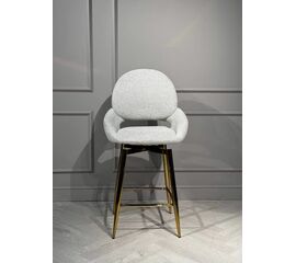 Стул барный Виола BS1241-WT, белый крем/золото | Интернет магазин мебели и декора LifeDekor