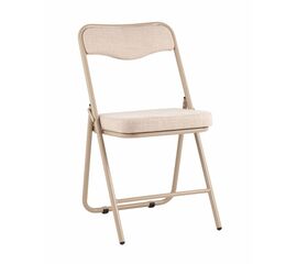 Стул складной Джонни рогожка бежевая каркас бежевый | Интернет магазин мебели и декора LifeDekor