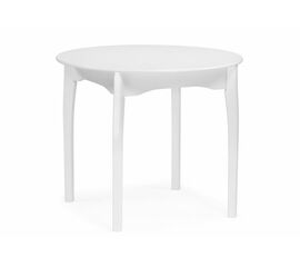 Стол деревянный Распи круглый 90(120)х90х76 белый | Интернет магазин мебели и декора LifeDekor