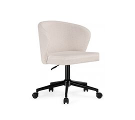 Офисное кресло Lika white teddy / black | Интернет магазин мебели и декора LifeDekor