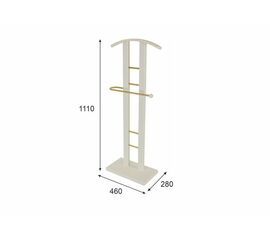 Вешалка костюмная ГАЛАНТ 321 золото/слоновая кость | Интернет магазин мебели и декора LifeDekor