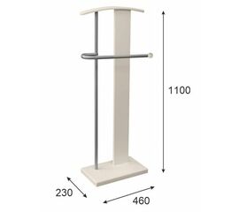 Вешалка костюмная ГАЛАНТ 353 металлик/слоновая кость | Интернет магазин мебели и декора LifeDekor