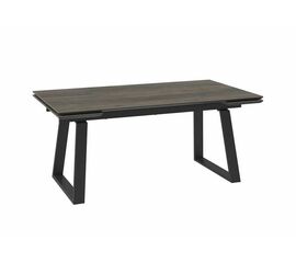 Cтол с керамическим покрытием Chelsy -180 (180+45+45)х98 / OAK VINTAGE PREMIUM CER/ЧЕРНЫЙ) | Интернет магазин мебели и декора LifeDekor