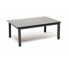 "Канны" журнальный столик из HPL 95х60, H40, каркас темно-серый (RAL 7024) муар, цвет столешницы "серый гранит" | Интернет магазин мебели и декора LifeDekor