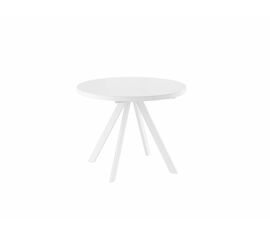 Стол Рондо М D100, Белый, МАТТЕЛЮКС/белыЙ | Интернет магазин мебели и декора LifeDekor