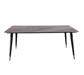 Стол обеденный Рио Гранд MC232-180BR, 180х90х76 см, коричневая керамика/черный | Интернет магазин мебели и декора LifeDekor