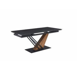 Стол Morion 160-220*90 черная керамика/черный, дерево | Интернет магазин мебели и декора LifeDekor