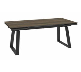 Стол DikLine AKZ200 Керамика древесный Plank BG 111/подстолье черное/опоры черные (2 уп.) | Интернет магазин мебели и декора LifeDekor