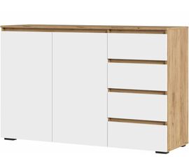 Комод «Хелен» КМ-06, белый/дуб крафт золотой | Интернет магазин мебели и декора LifeDekor