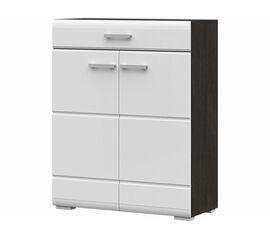 Комод Вегас 2д1ящ, белый глянец/венге | Интернет магазин мебели и декора LifeDekor