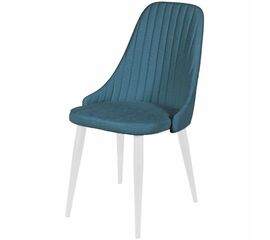 Стул ДП2-30 «Шато», ткань «Канди Аквамарин», каркас белый | Интернет магазин мебели и декора LifeDekor