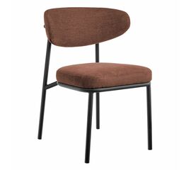 Стул Lucas 2 терракотовый шенилл с чёрными ножками | Интернет магазин мебели и декора LifeDekor