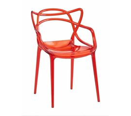 Стул Masters прозрачный красный | Интернет магазин мебели и декора LifeDekor