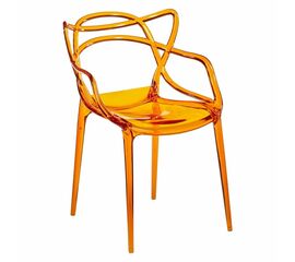 Стул Masters прозрачный оранжевый | Интернет магазин мебели и декора LifeDekor
