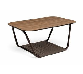 "Гранада" журнальный стол 90х60см из HPL, цвет "дуб" | Интернет магазин мебели и декора LifeDekor