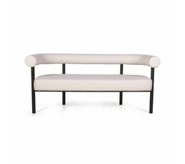 Диван Biggi, букле Turin ivory / опоры черные | Интернет магазин мебели и декора LifeDekor