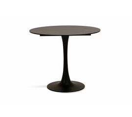 "Тюльпан" интерьерный стол из HPL круглый Ø90см, цвет "серый гранит" | Интернет магазин мебели и декора LifeDekor