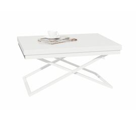 Стол трансформер Орфей 1, белый/белый | Интернет магазин мебели и декора LifeDekor