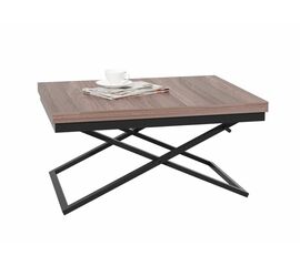 Стол трансформер Орфей 1, чёрный/шимо темный | Интернет магазин мебели и декора LifeDekor