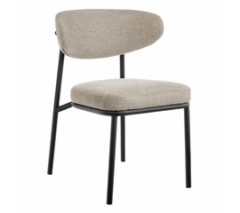 Стул Lucas 2 латте шенилл с чёрными ножками | Интернет магазин мебели и декора LifeDekor